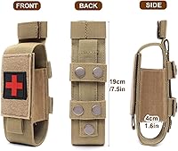 Vista 2 de Upgrade Tourniquet Pouch with Shear, Molle Tourniquet Holder, Tactical TQ Trauma Tourniquets Scissors(Without Tourniquet)
