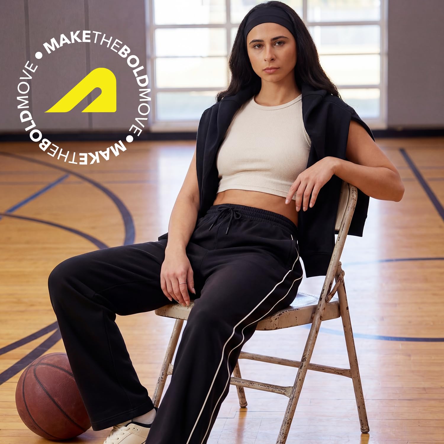 Boldfit Pantaloni da allenamento da donna, pantaloni da donna a gamba larga, pantaloni fitness con tasche, coulisse regolabile in vita, bassi per allenamento e corsa, pantaloni sportivi da donna