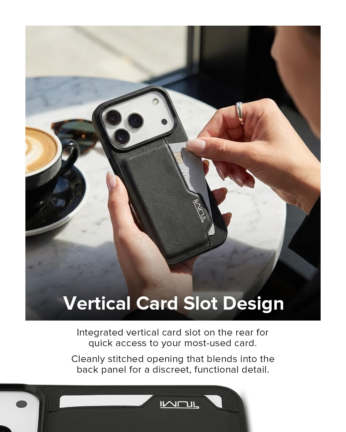 TUMI iPhone XS MAXレザーキックスタンドケース カードケース付き iPhone16 ケース ブランド TUMI 本革 カバー かっこいい おしゃれ