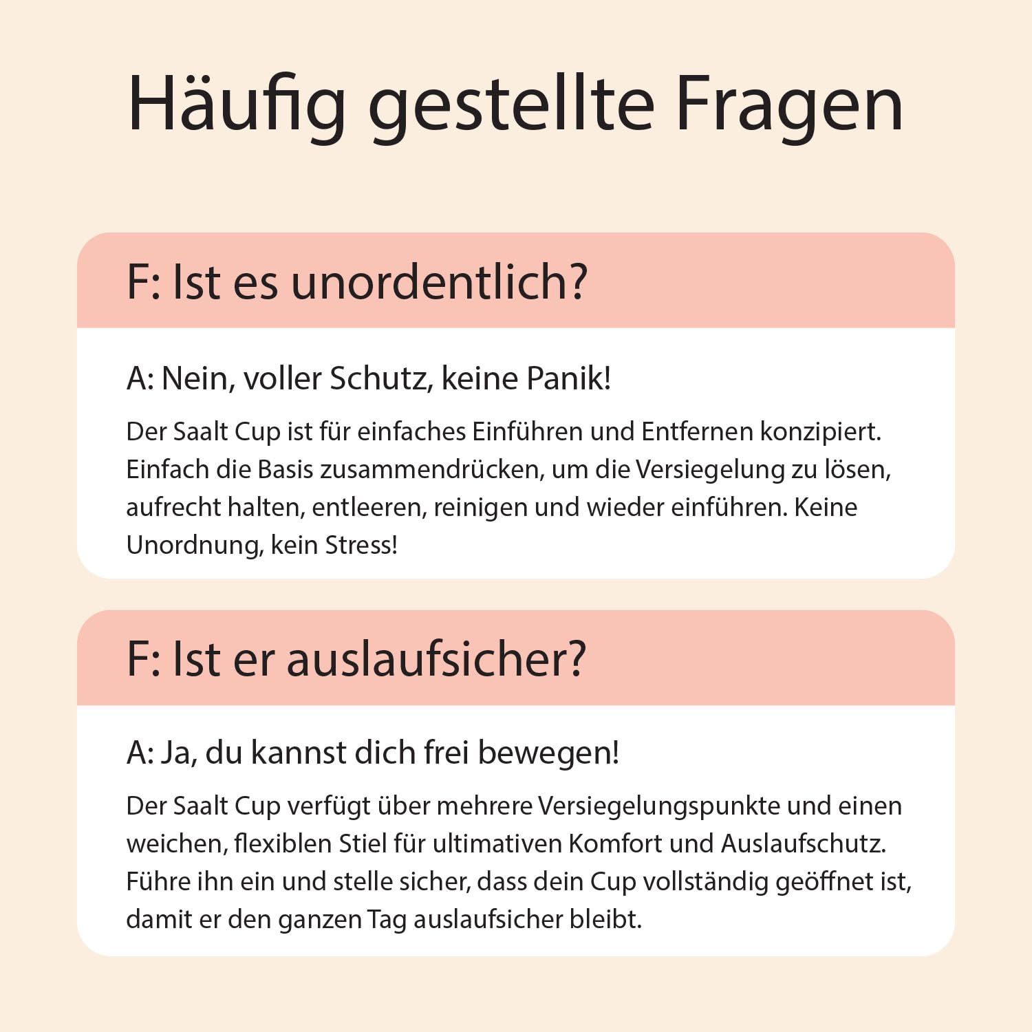Saalt Menstruationsdisc – Wiederverwendbare Periodendisk für 12 Stunden Schutz – BPA- und Latexfrei – Einfaches Entfernen – Weich, Flexibel und Bequem