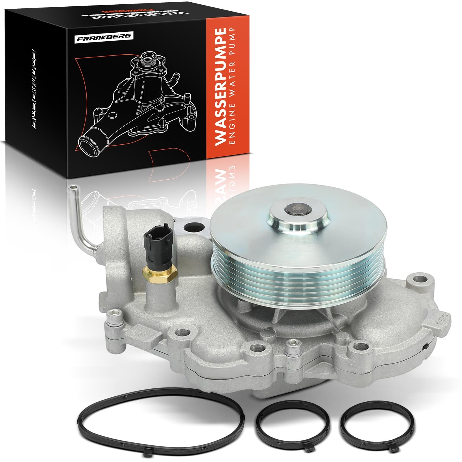 Frankberg Pompa dell'acqua di raffreddamento con kit di guarnizioni | 68157161AA; Compatibile con: 300 C LE LX, Grand Cherokee IV Seconda Guerra Mondiale, 300 C LX