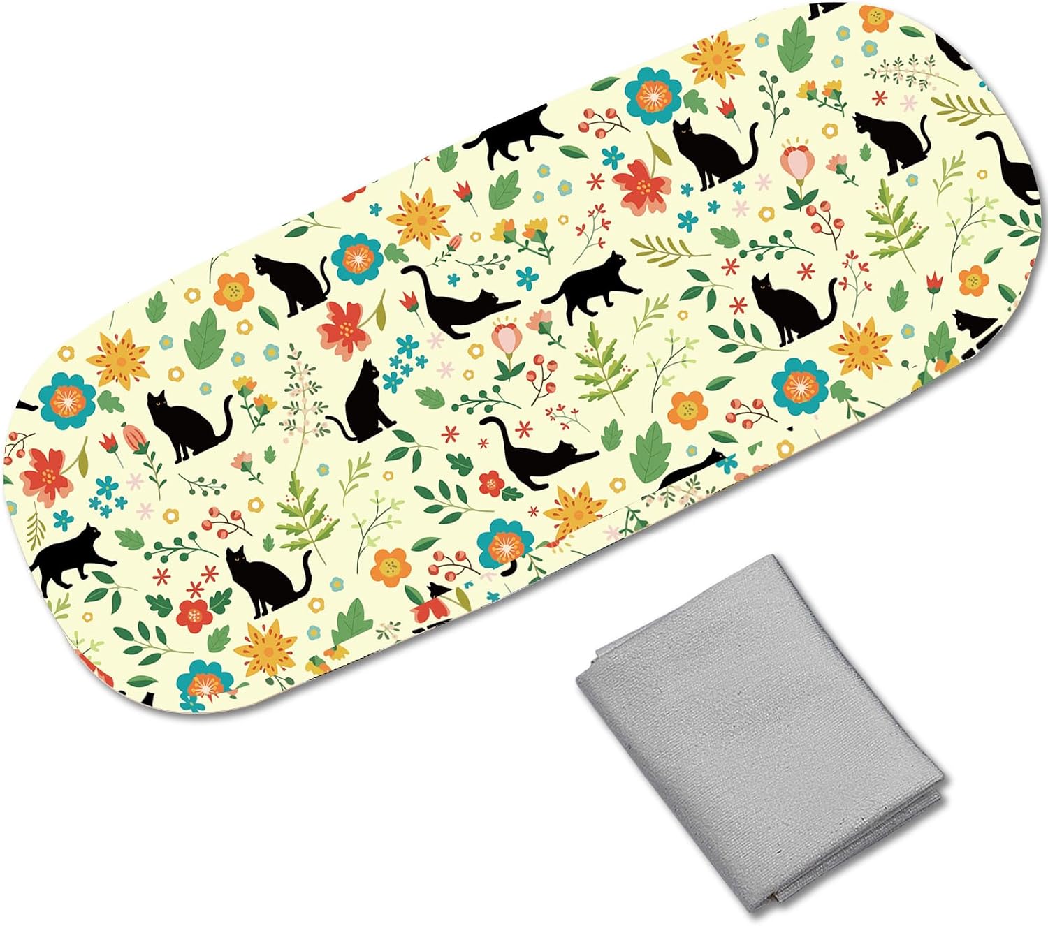 CREATCABIN Black Cat Glasses Case Hard Shell Eyeglasses Case Leather Sunglasses Case Holder