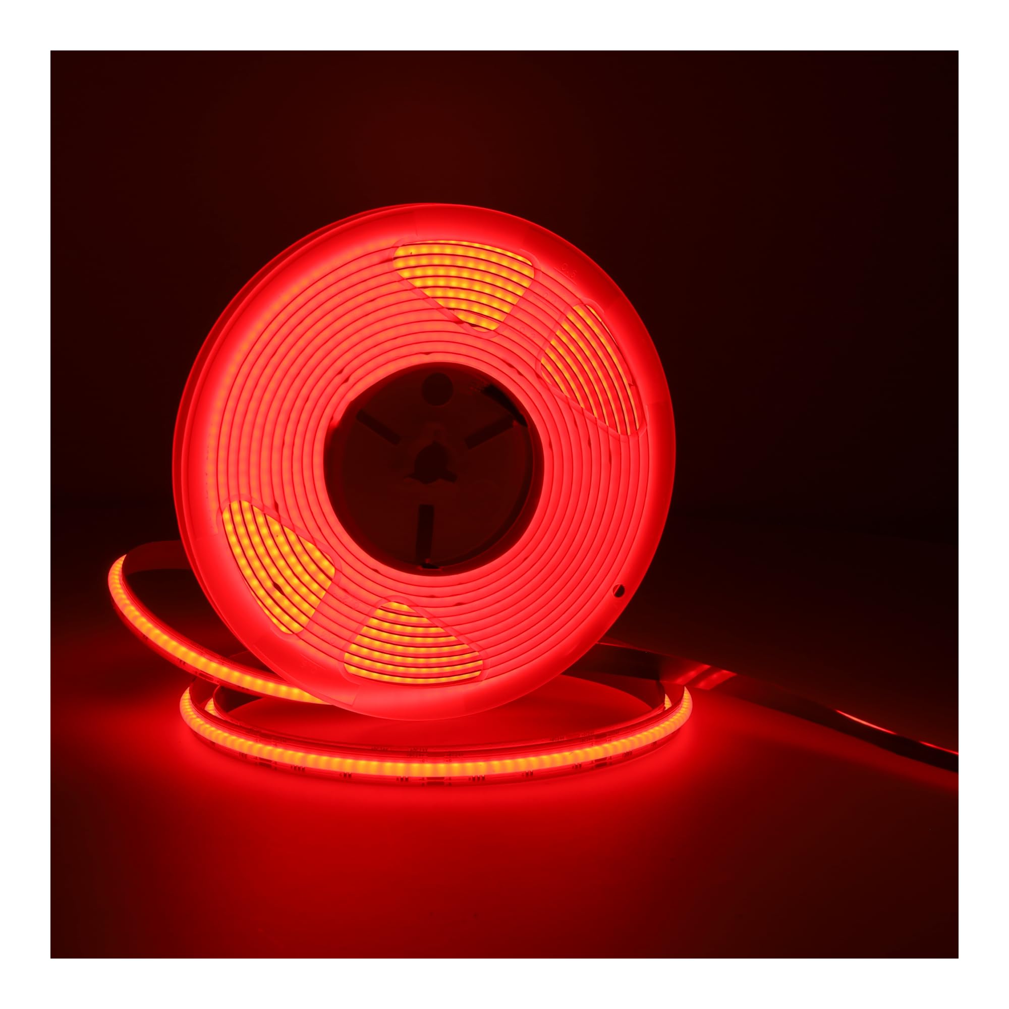 Jandei Taśma LED COB RGB 24 V 15 W, 4200 diod LED, do użytku w pomieszczeniach IP20, podstawa samoprzylepna, cięcie co 5 cm - szerokość 10 mm, długość 5M