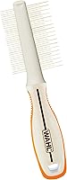 Wahl 858503 Premium Double-Sided Flea Tick Comb for Dogs Cats - Ergonomic Grip Hair Pick Detangler & Finisher