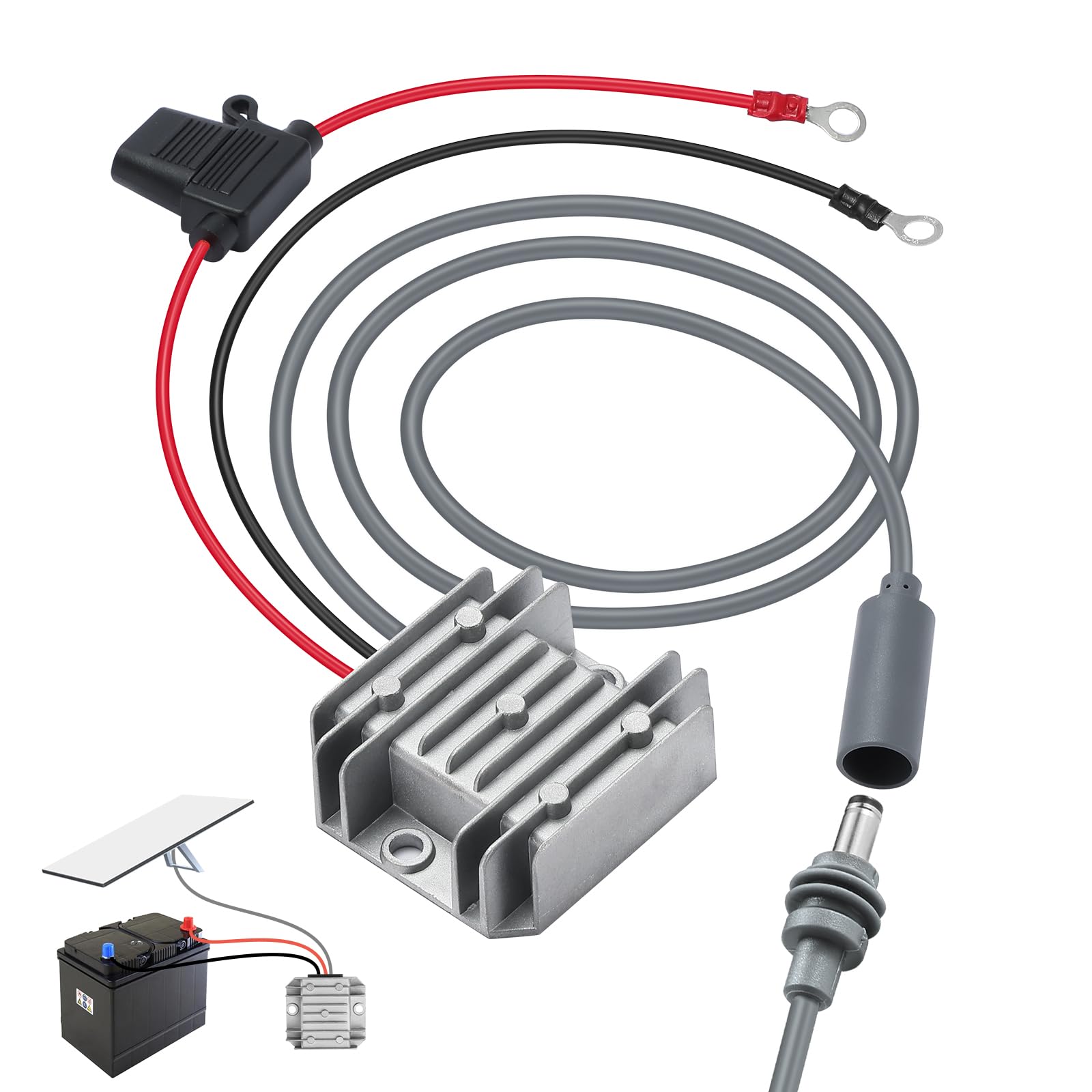 Adaptador Starlink Mini 12/24V a 30V 3.5A Boost con Enchufe Hembra | Convertidor elevador DC-DC para autocaravanas, embarcaciones y sistemas fuera de la red