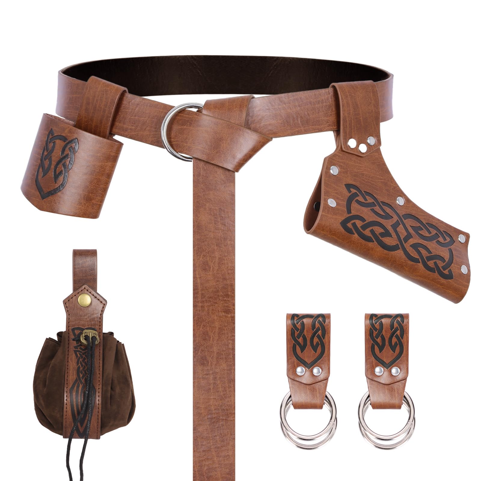 Medieval Renaissance Sword Belt Set - Pirate Costume Accessories