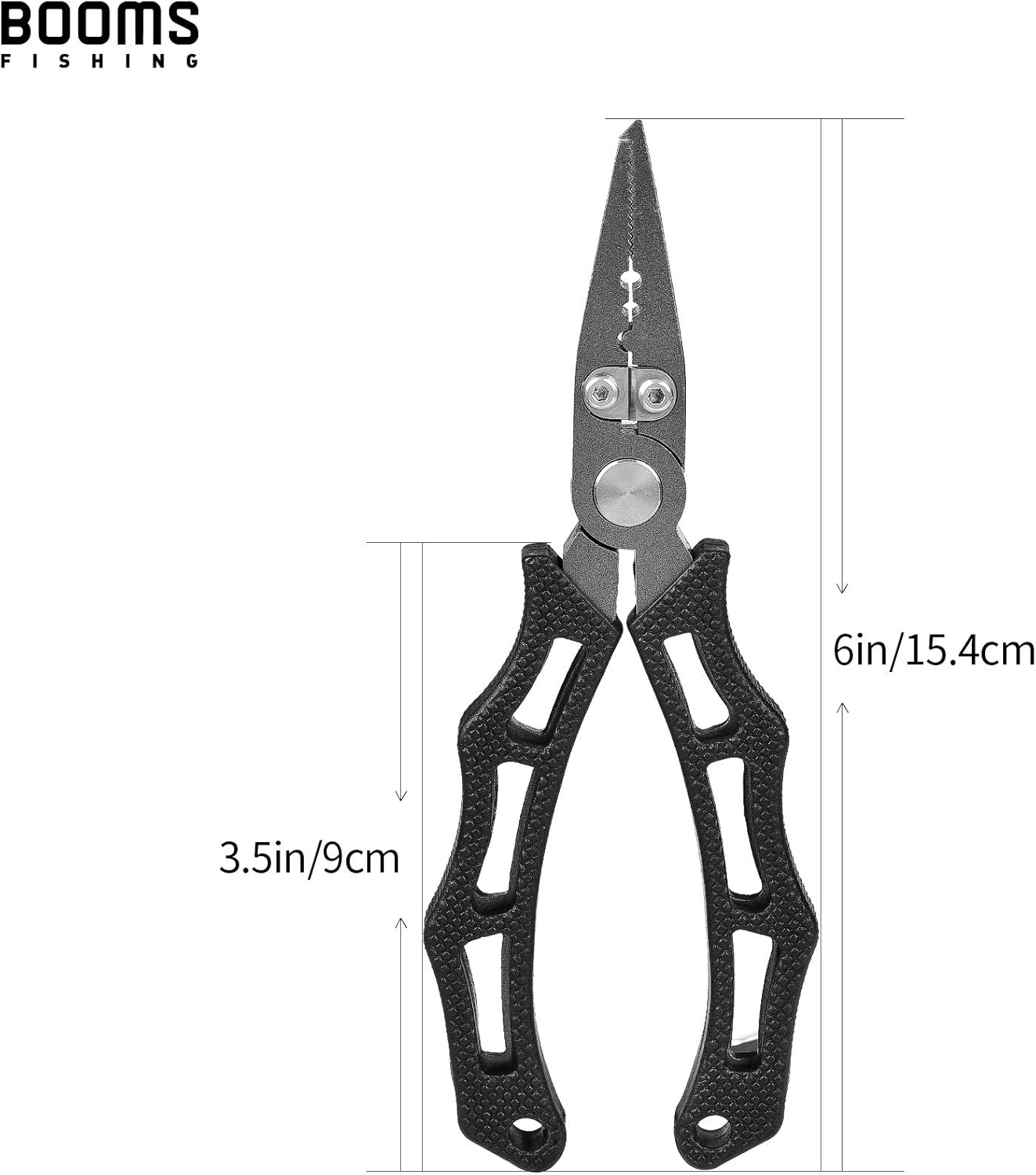 Booms Fishing Fishing Pliers Stainless Steel PTFE Coating with Sheath and Lanyard, F07 6 inch : Sports & Outdoors