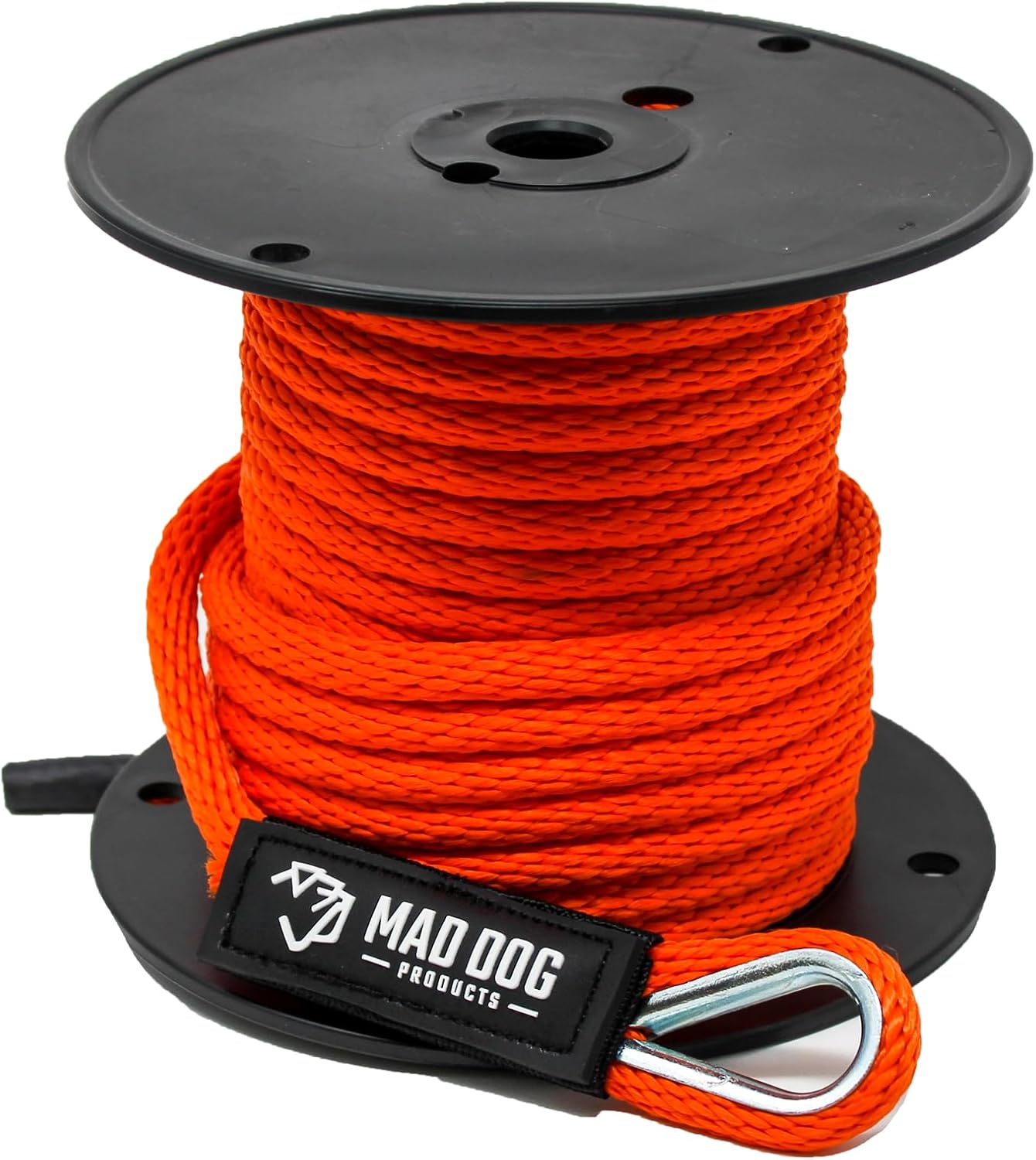 3/8" x 50' Navy Solid Braid Nylon Anchor Line w/Thimble - Made in USA