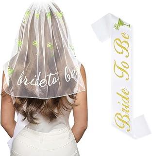Margarita Veil Bachelorette Party Decorations Margs and Matrimony Bachelorette Bride to Be Veil and Sash for Matrimony Bridal Shower Gift Wedding Engagement Supply