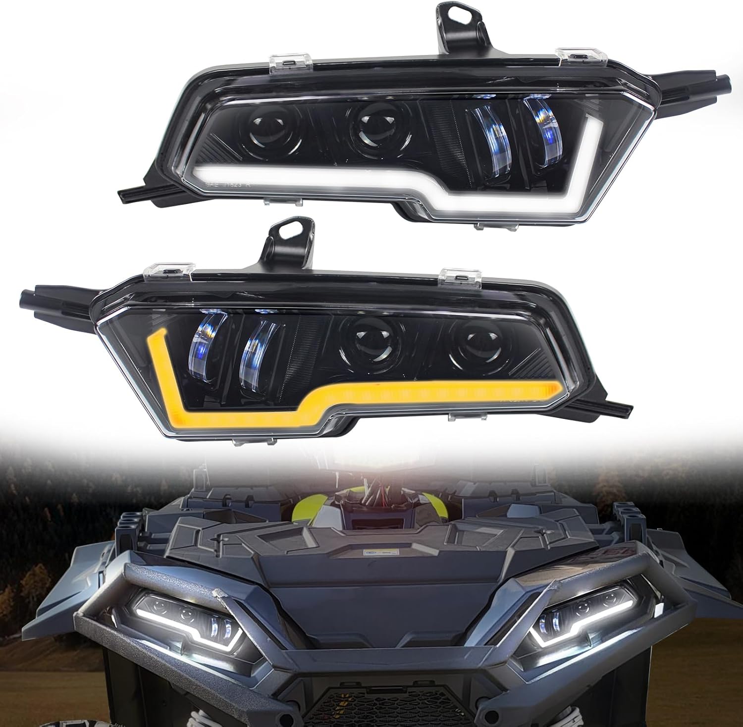 CPOWACE LED Headlights Assembly Compatible with 20172024