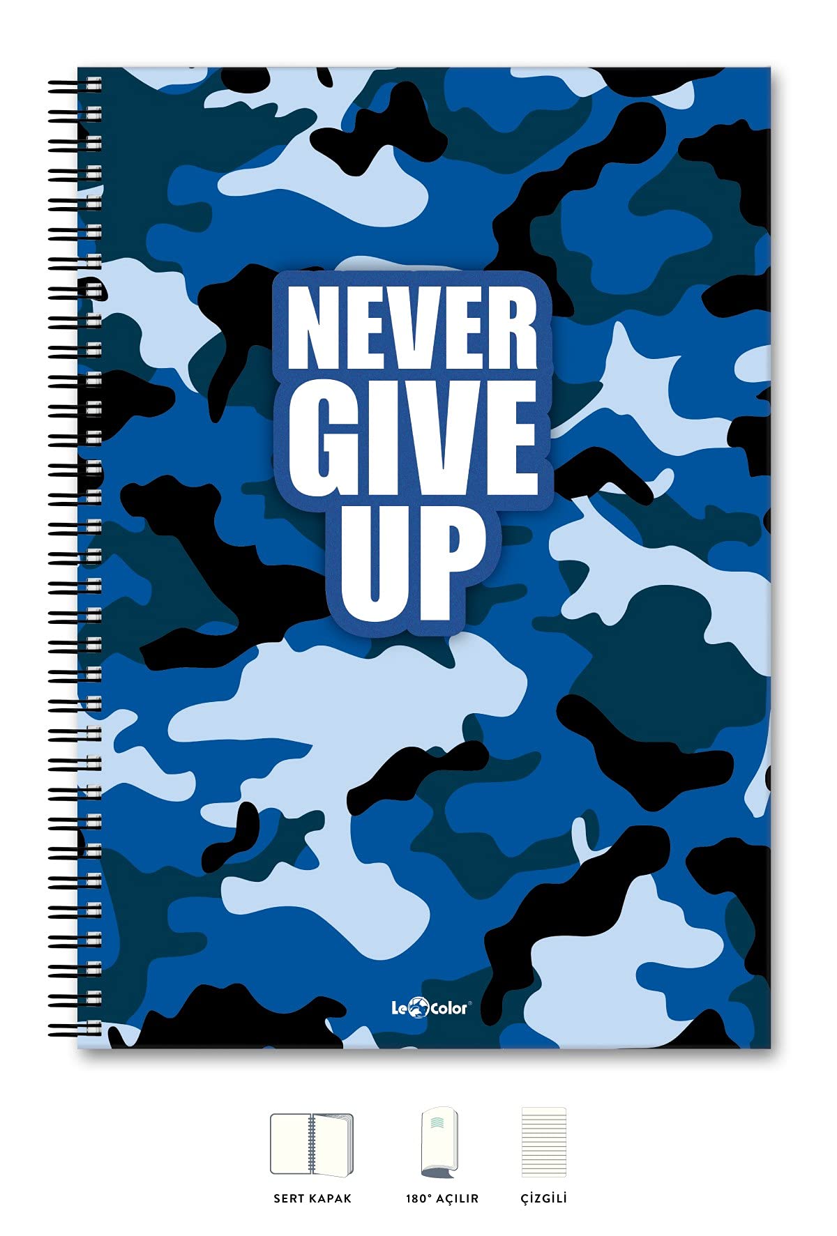 Le Color A4 Defter Çizgili 200 syf Never Energy