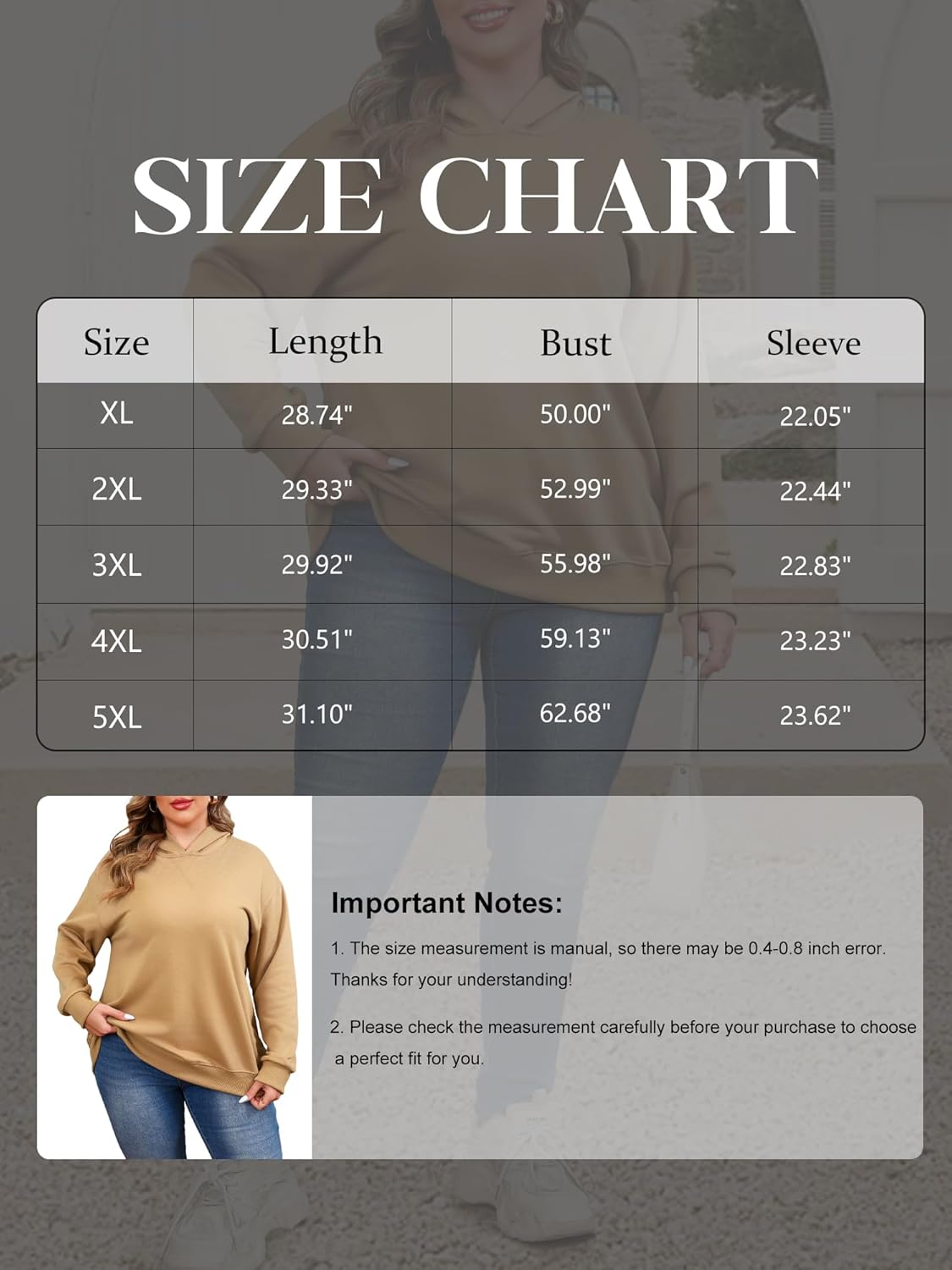 TAKEYAL Plus Size Sweatshirts for Women Pockets Half Zip Pullover Long Sleeve Oversized Drop Shoulder Y2K Clothes - Image 6