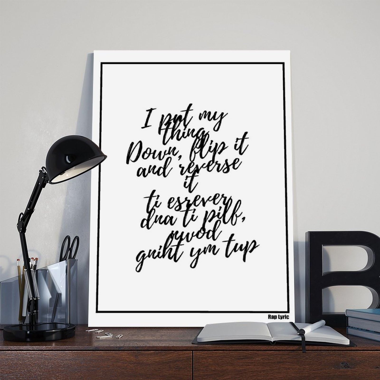 Poster su tela con citazione hip hop vecchia scuola, poster da parete, decorazione artistica da parete, dipinti per soggiorno e camera da letto, cornice decorativa: 61 cm di lunghezza x 91,4 cm di