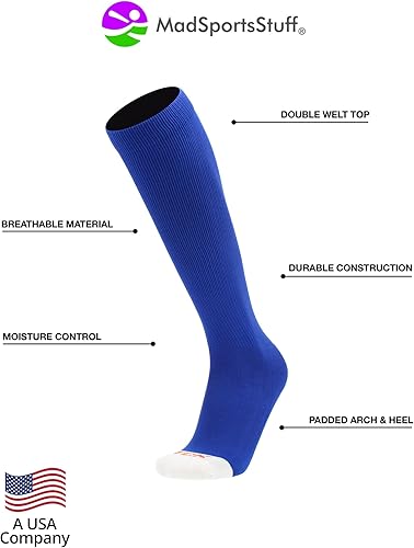 Miniatura 3 de MadSportsStuff - Combo de calcetines y cinturón de sóftbol o béisbol, tallas profesionales para jóvenes y adultos