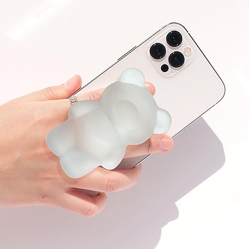 Miniatura 2 de GRIPONG Divertido agarre de oso gomoso 3D para teléfono - Soporte expandible y plegable para smartphones y tablets - Diseño de oso, agarre seguro,