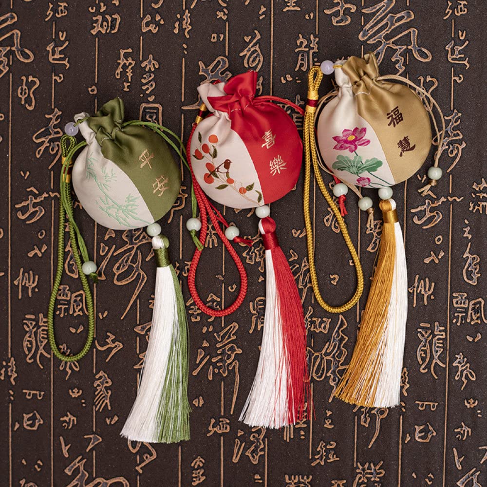 巾着袋小さなサシェバッグ バッグ 小物入れ バッグ Amazon.co.jp: 巾着袋2 PCS小さなサシェバッグ中国刺繍入りポーチ巾着