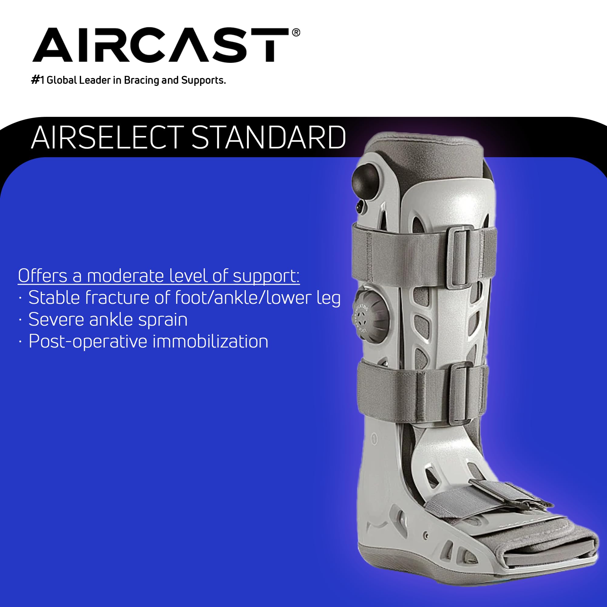 Amazon.com: Aircast AirSelect Standard Walking Boot (Large