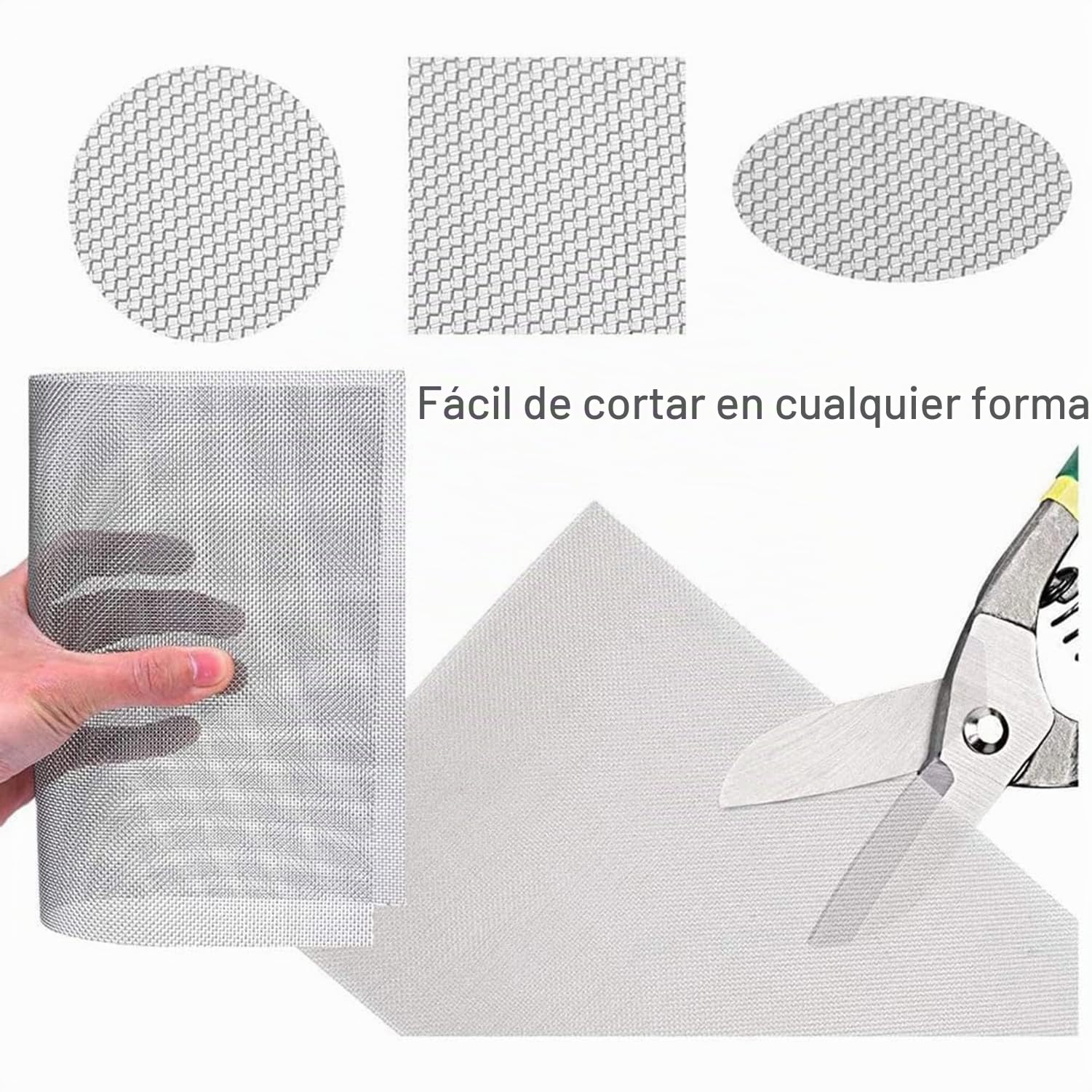Malla de Alambre Malla Tejido Malla de alambre tejido de 10 mallas - Malla de alambre de acero inoxidable 304 - Agujero de 2 mm - Lámina de malla para roedores - Malla de alambre para cocinar - Para