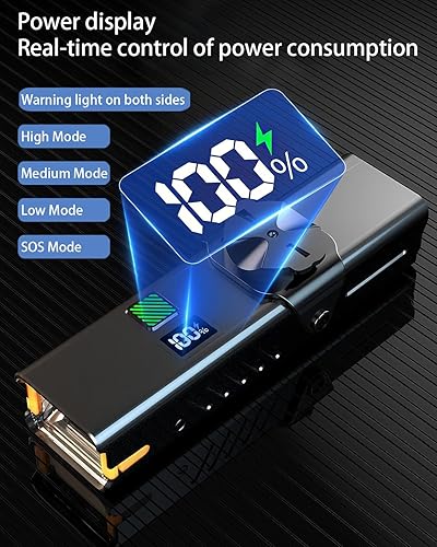 Miniatura 7 de Luces de bicicleta de 600 lúmenes. Faro de bicicleta recargable por USB. Faro de bicicleta de aleación de aluminio impermeable IPX6 para bicicletas