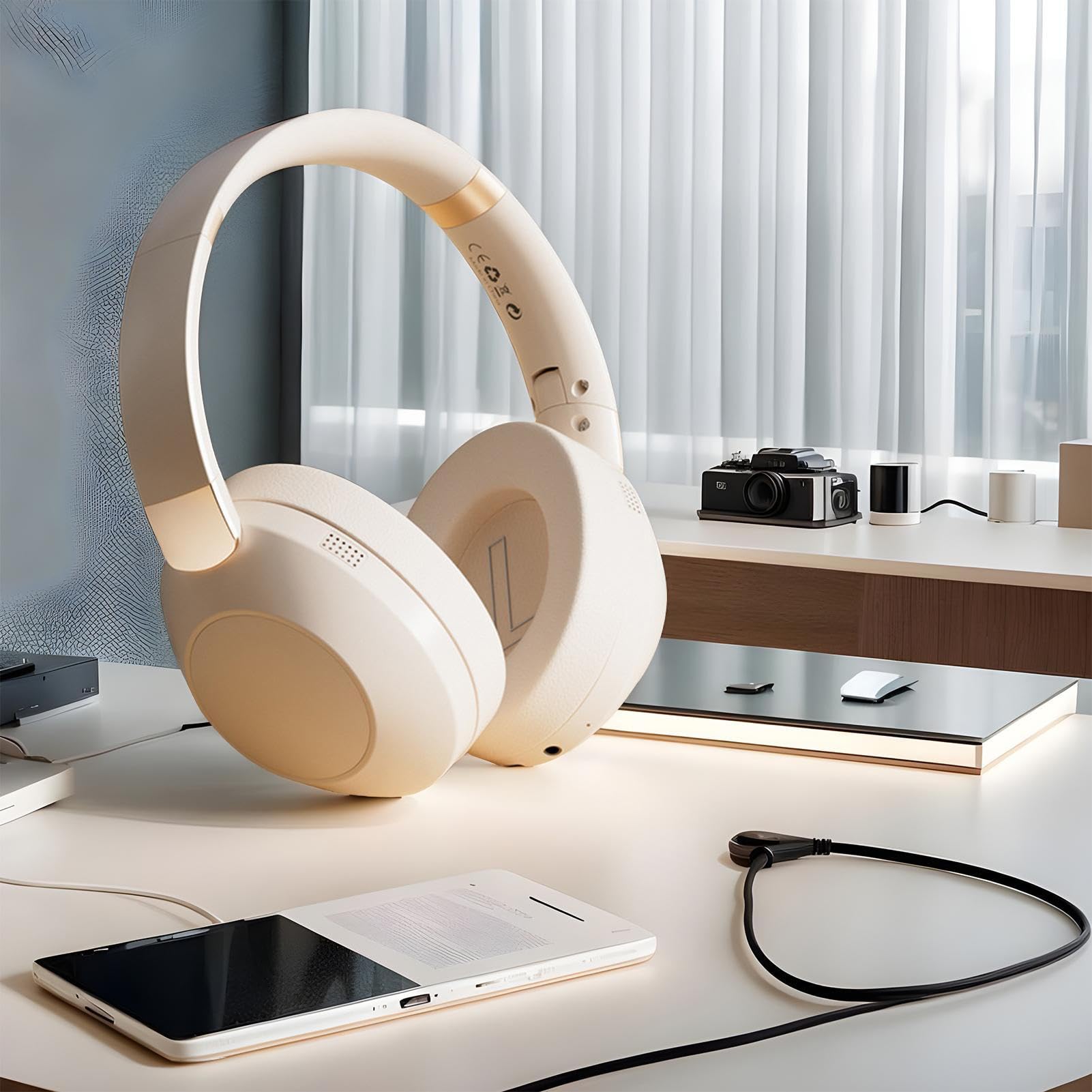 Casque Audio sans Fil Grands Écouteurs Haute Fidélité