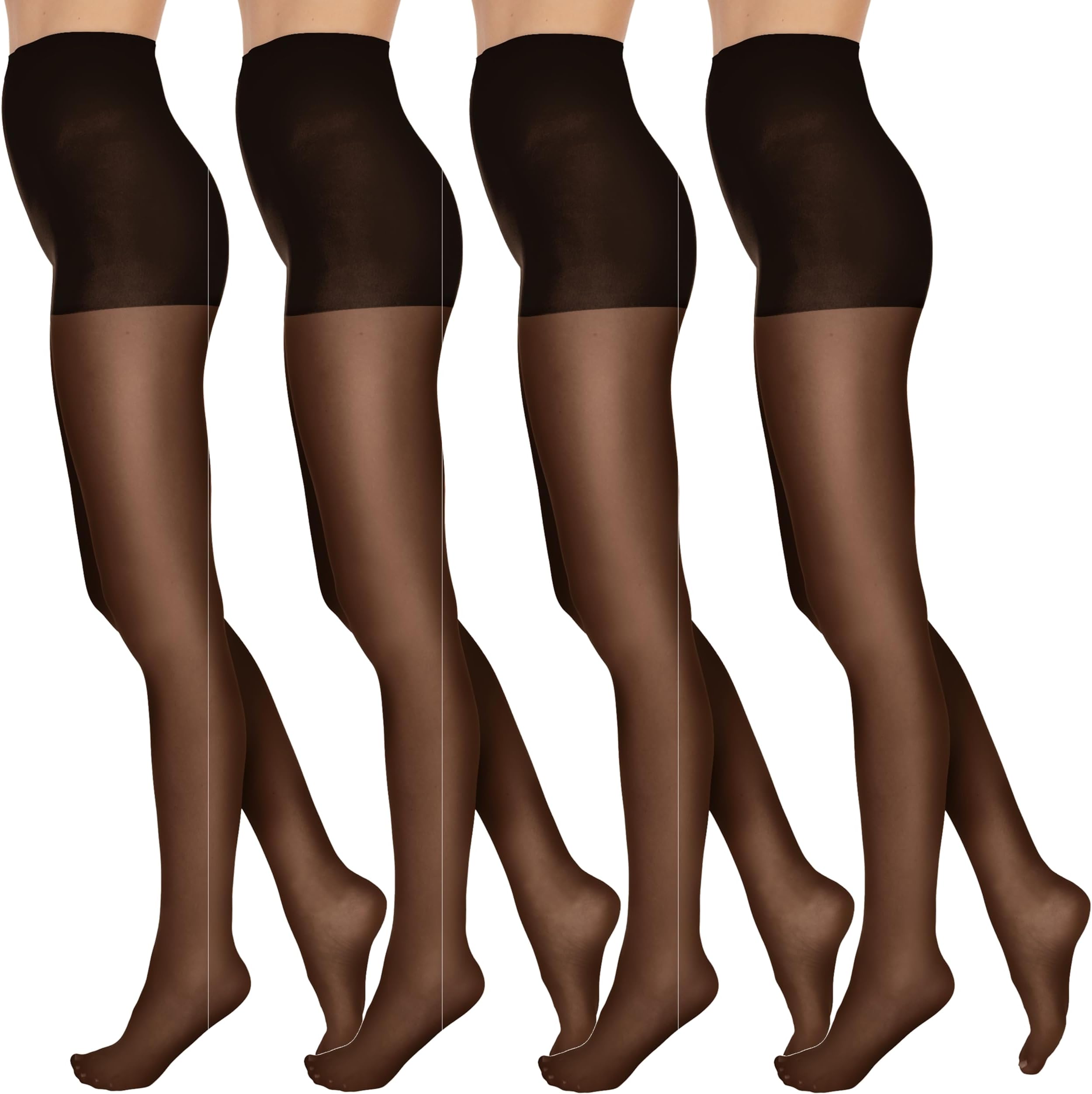 L'eggs Women's Everyday Regular Panty Hose, Off Black, B