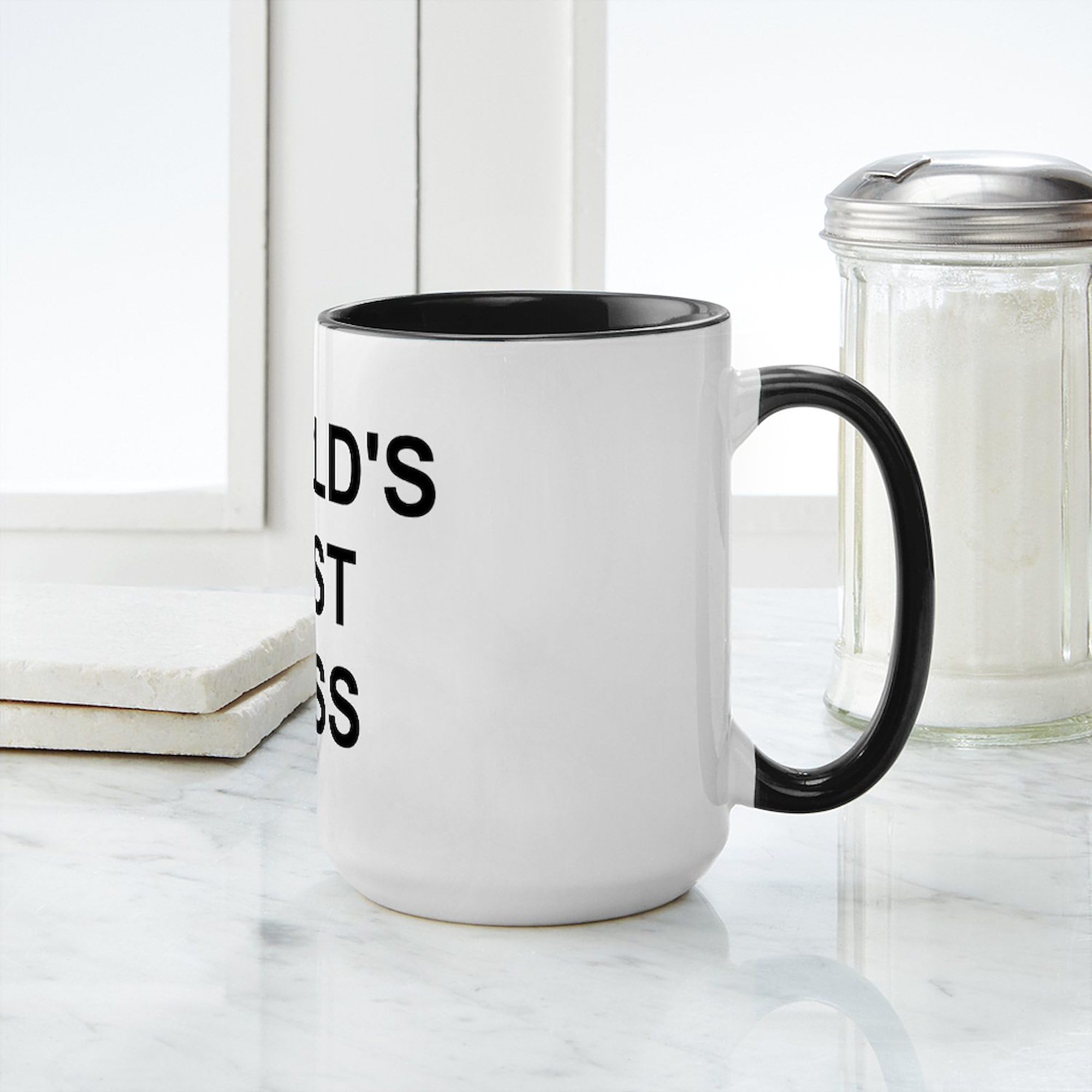 Amazon.com | CafePress Original World's Best Boss Large Coffe Mug 15 oz  (444 ml) Ceramic Coffee Mug: Coffee Cups & Mugs