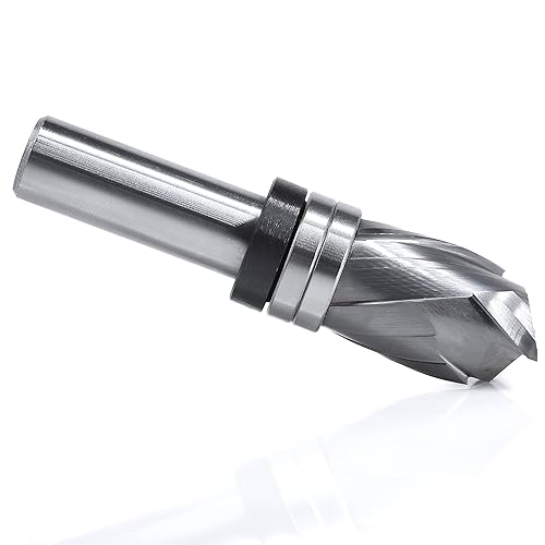 Miniatura 5 de Brocas de carburo sólido en espiral para enrutador de 12 pulgada, broca de compresión CL de 1-316 pulgadas, corte hacia arriba y hacia abajo para