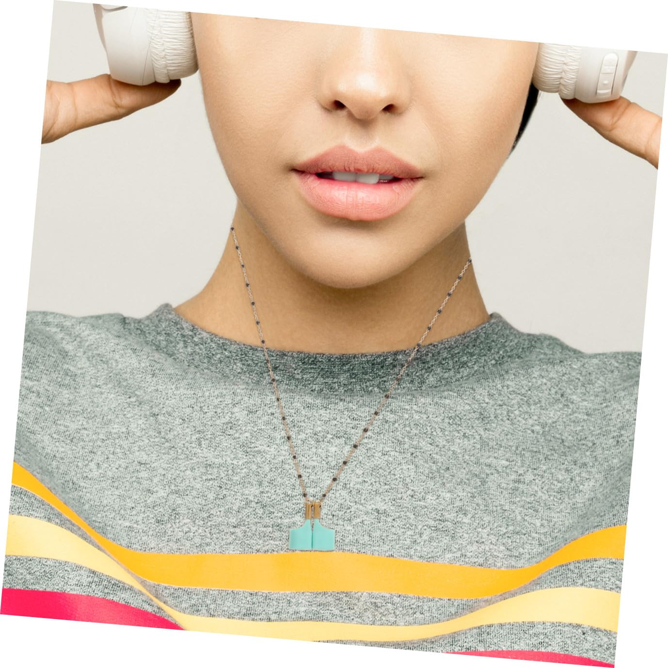 Uonlytech 5stücke Kabelloser Kopfhörer Haltegurt Mit Magnetverschluss Anti-Verlust Kette Für Earbuds Für Täglichen Gebrauch Und Modische Accessoires Leicht Und Tragbar