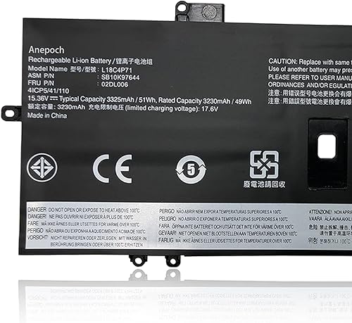 Miniatura 5 de Batería de repuesto para laptop L18C4P71 02DL006 para Lenovo ThinkPad X1 Yoga 4ª generación / X1 Carbon 7ª 8ª generación SB10K97644 02DL004 L18L4P71