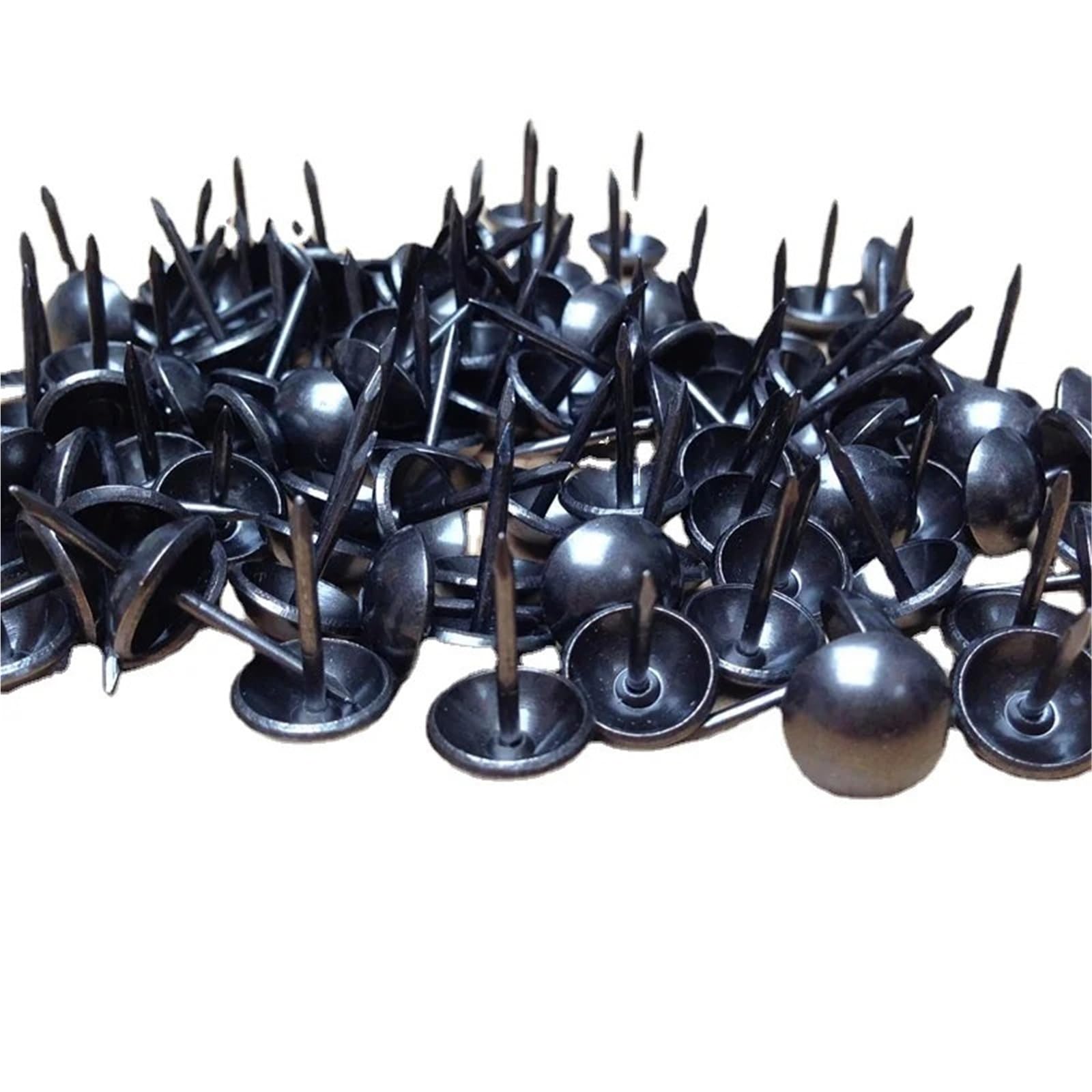 Punaise Plate Boîtes à Bijoux Noires, canapé, Clous Tambour, décoratifs, punaises, de Rembourrage, Broches pneumatiques, Pistolet Air, 100 pièces(25x25mm)