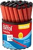 Berol Handwriting Pens, Round Shape, Washable Black Ink, Bright Barrels, Tub of 42