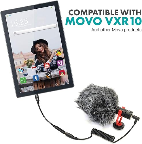 Miniatura 6 de Movo UCMA-1 Cable adaptador de micrófono TRS hembra de 0.138 in a conector USB tipo C Dongle - Compatible con Samsung Galaxy, Pixel, Moto, HTC, iPad