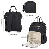 Vista 5 de Damero Mochila para extractor de leche con divisor interior, bolsa de bombeo con funda para laptop y múltiples bolsillos, se adapta a la mayoría