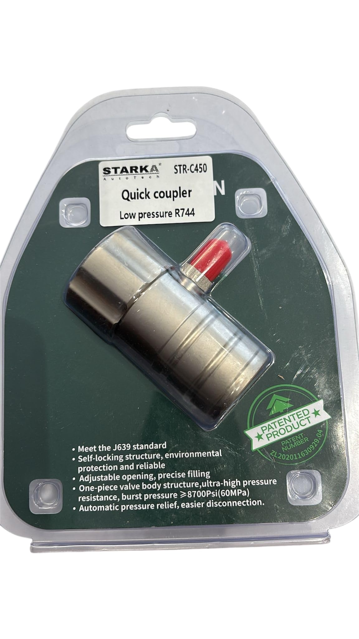 Acoplamiento rápido R744 de baja presión 1/4" SAE -CO2
