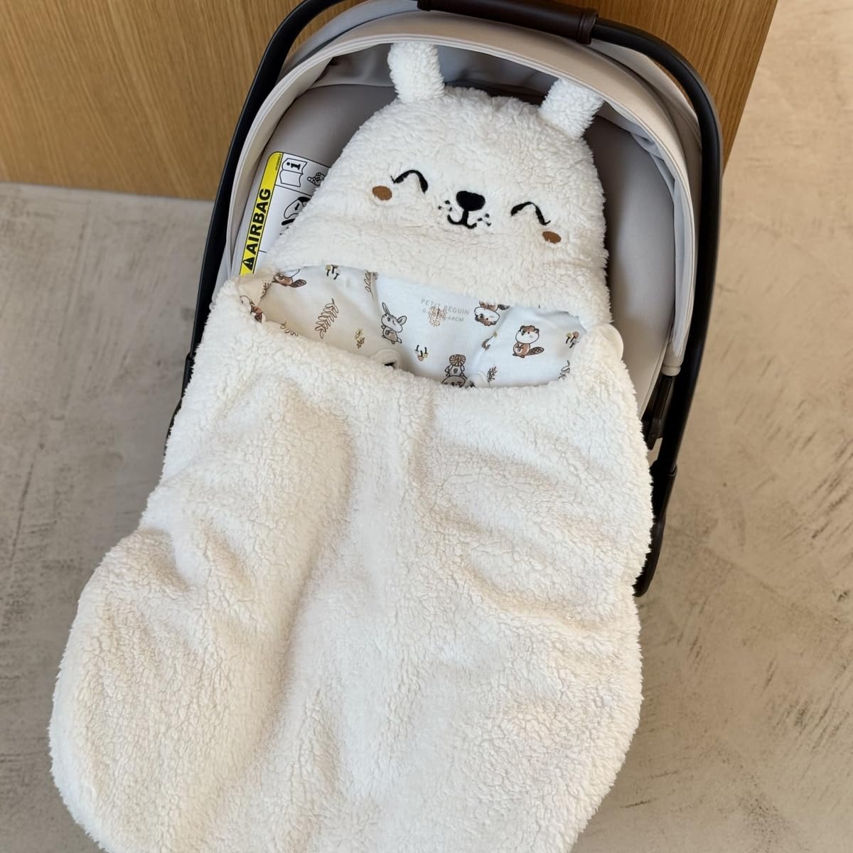 Petit Béguin - Nid d'ange en sherpa Chou lapinou