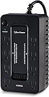 Vista 2 de CyberPower ST425 UPS de reserva con respaldo de batería y protector contra sobretensiones, 425VA/260W, 8 tomas de corriente, compacto, certificado UL