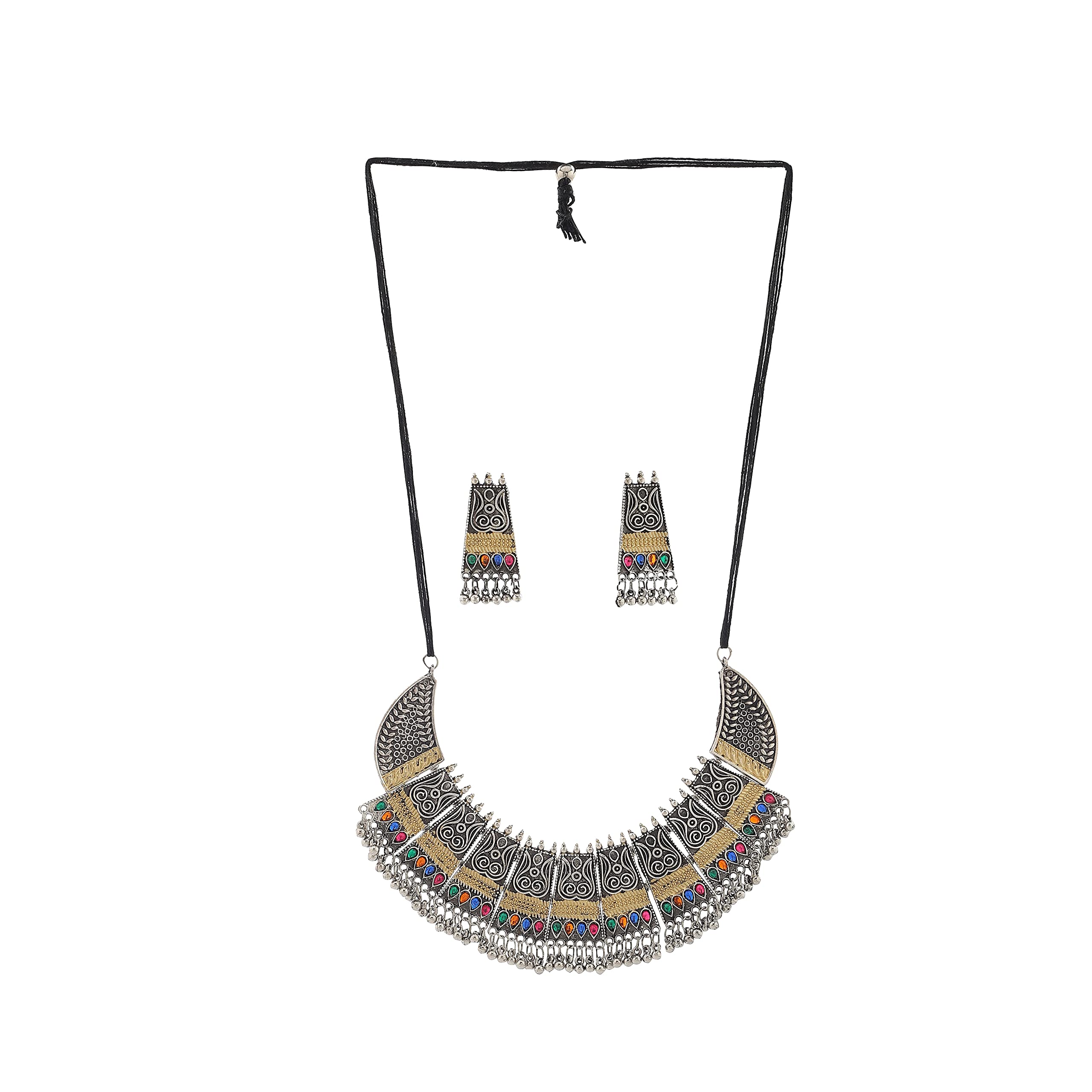 See full amazon price history chart for FABJEW Stylish Multicolor Oxidised Jewellery Set, Necklace for Women, Girls FABJEW Stylish Multicolor Oxidised Jewellery Set, Necklace for Women, Girls (B0C2J8NJ97) Amazon Price History, Amazon Price Tracker