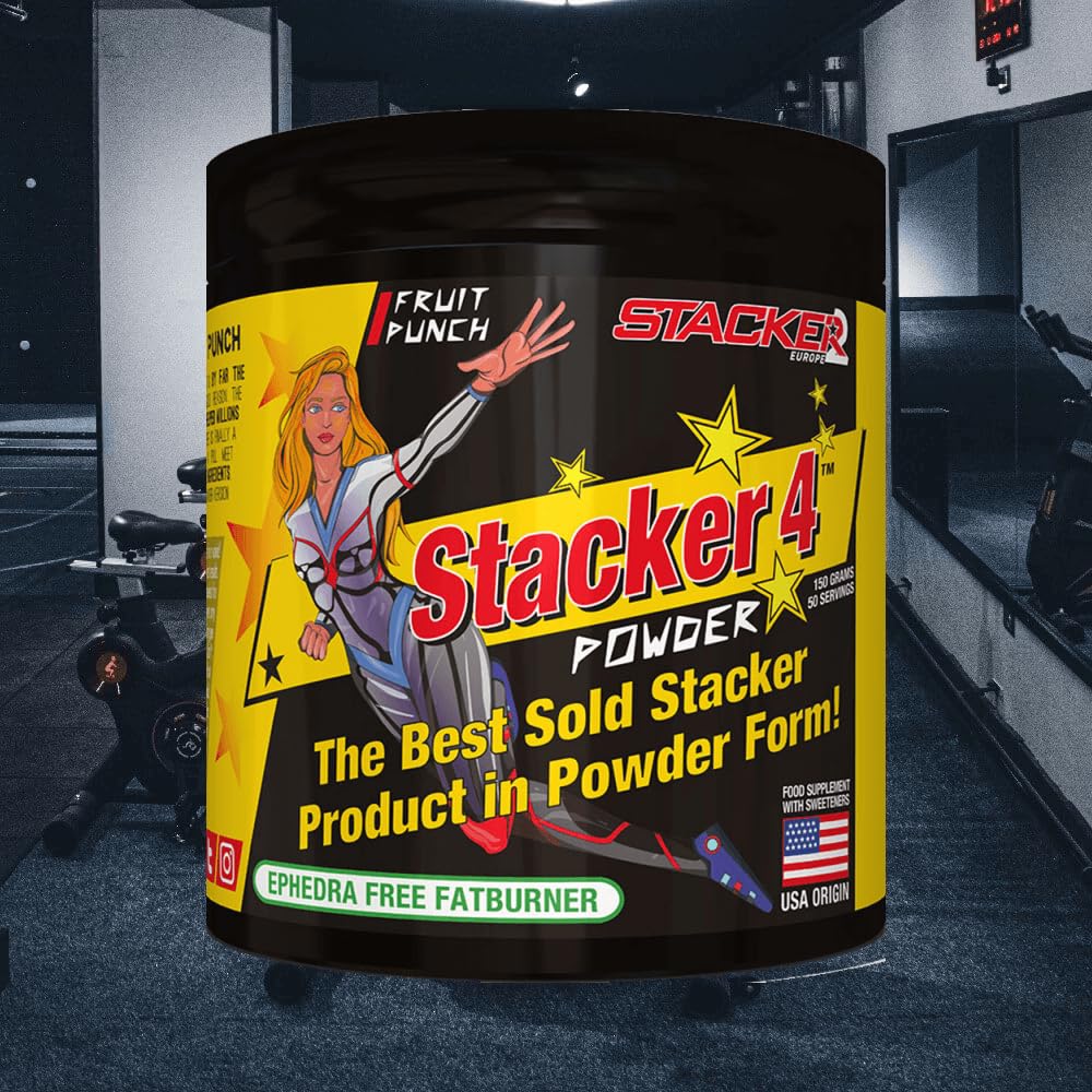 STACKER 2STACKER 2 Stacker 4 Powder (50 raciones) Ponche de frutas Dieta y control de peso Quemagrasas