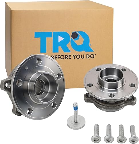 Miniatura 189 de TRQ Par de conjunto de cubo de cojinete de rueda delantera izquierda derecha, 2 piezas compatible con Lexus GX460 2003-2009 GX470 2003-2023 Toyota