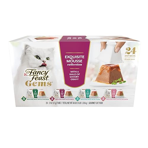 Fancy Feast Gems Pate Cat Food Mousse Gravy Cat Food Variety Pack - (Pack of 12) 4 oz. Boxes