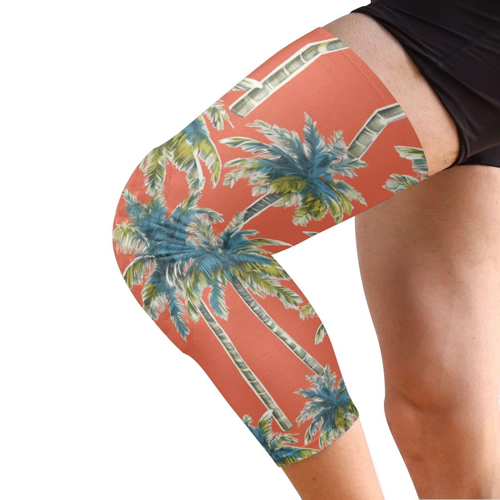 JUNZAN Tropical Trees Basketball Knee Pads for Youth Kids Wrestling Knee Pads with Sleeves Sport Kneepads for Volleyball Football