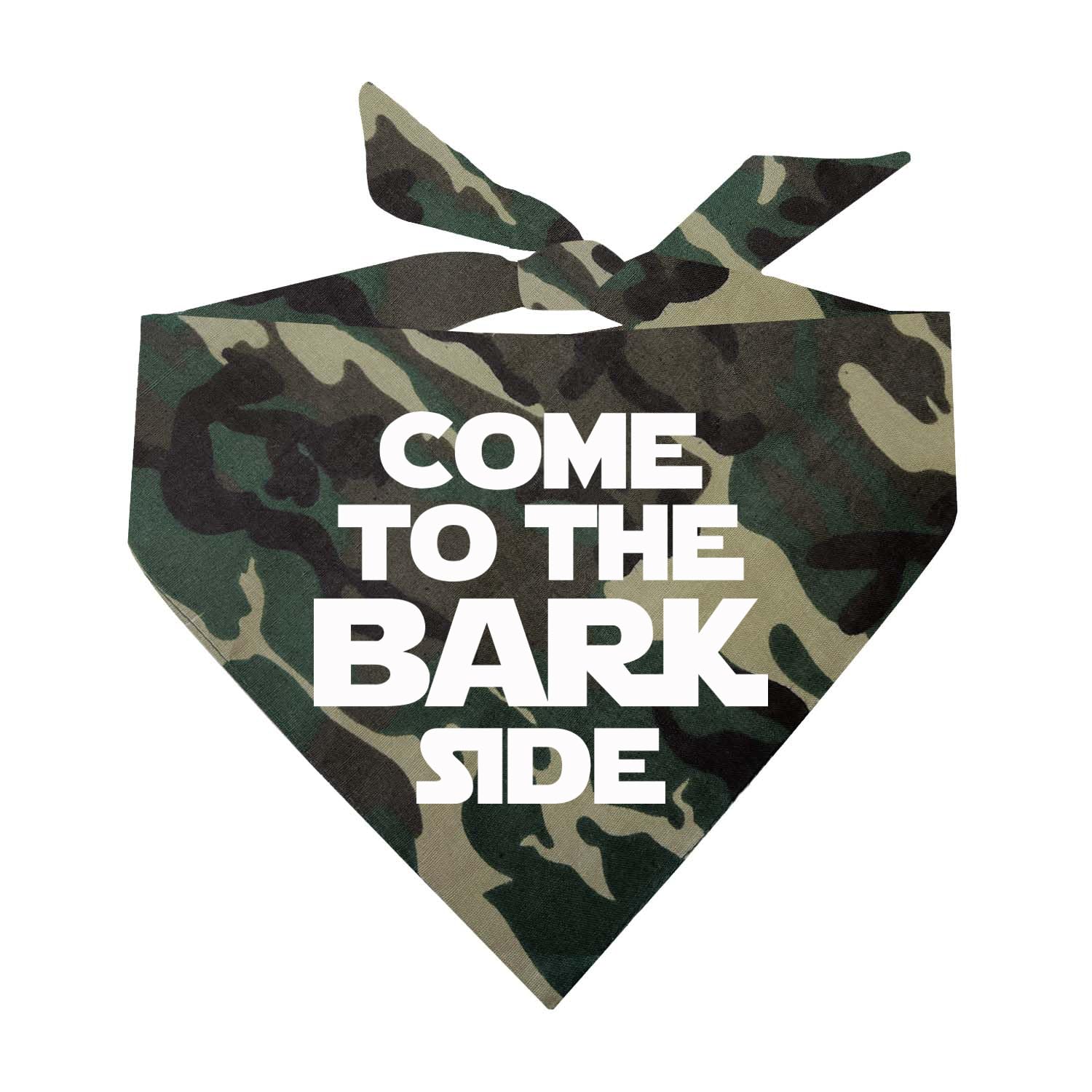 Come to The Bark Side Dog Bandana (Camo, OS 104)