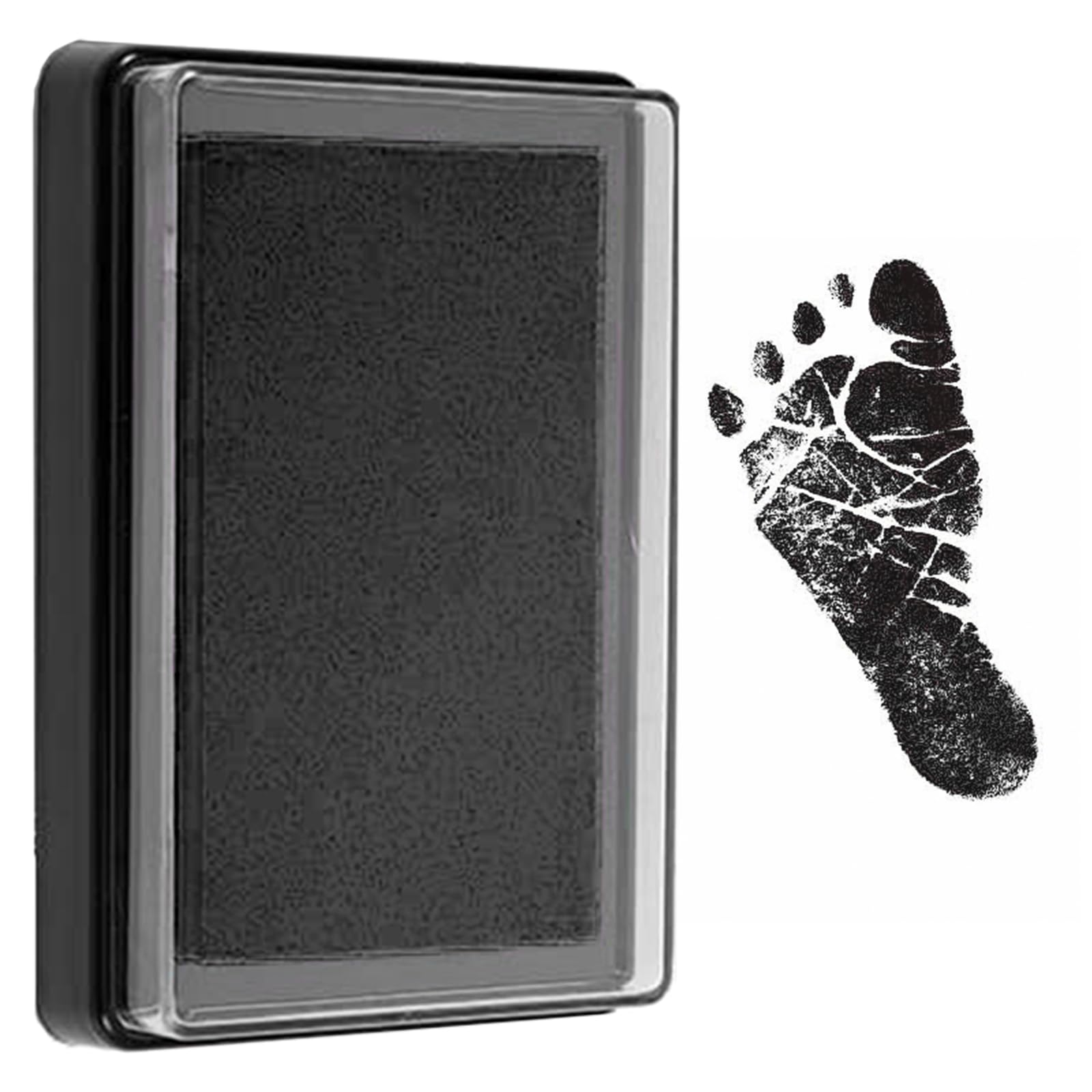 Hand und FußabdruckSet,Babygeschenke,Handabdruck Must Have,Pfotenabdruck,Stempelkissen Hand und Fuß, Erinnerung, Gadget,Fußabdruck Farbe,Paw Print-Schwarz