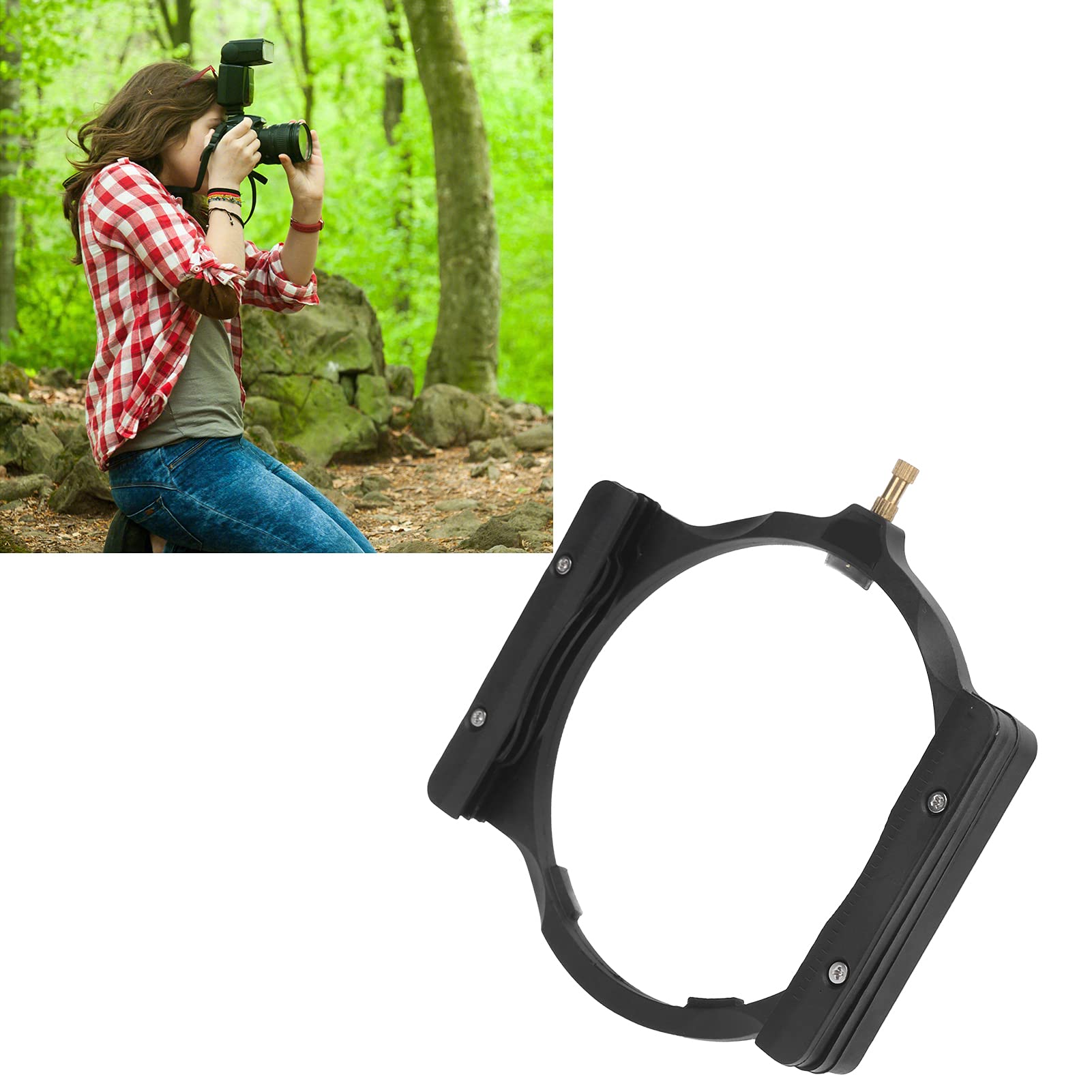 Soporte de Filtro Cuadrado de 100 mm para 67 mm 72 mm 77 mm 82 mm 86 mm Anillo Adaptador de Lente de cámara Anillo de Soporte de Filtro de fotografía Accesorios de cámara