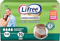 Lifree Fralda Geriátrica Tipo Calça Super Conforto P/M 16 Unidades