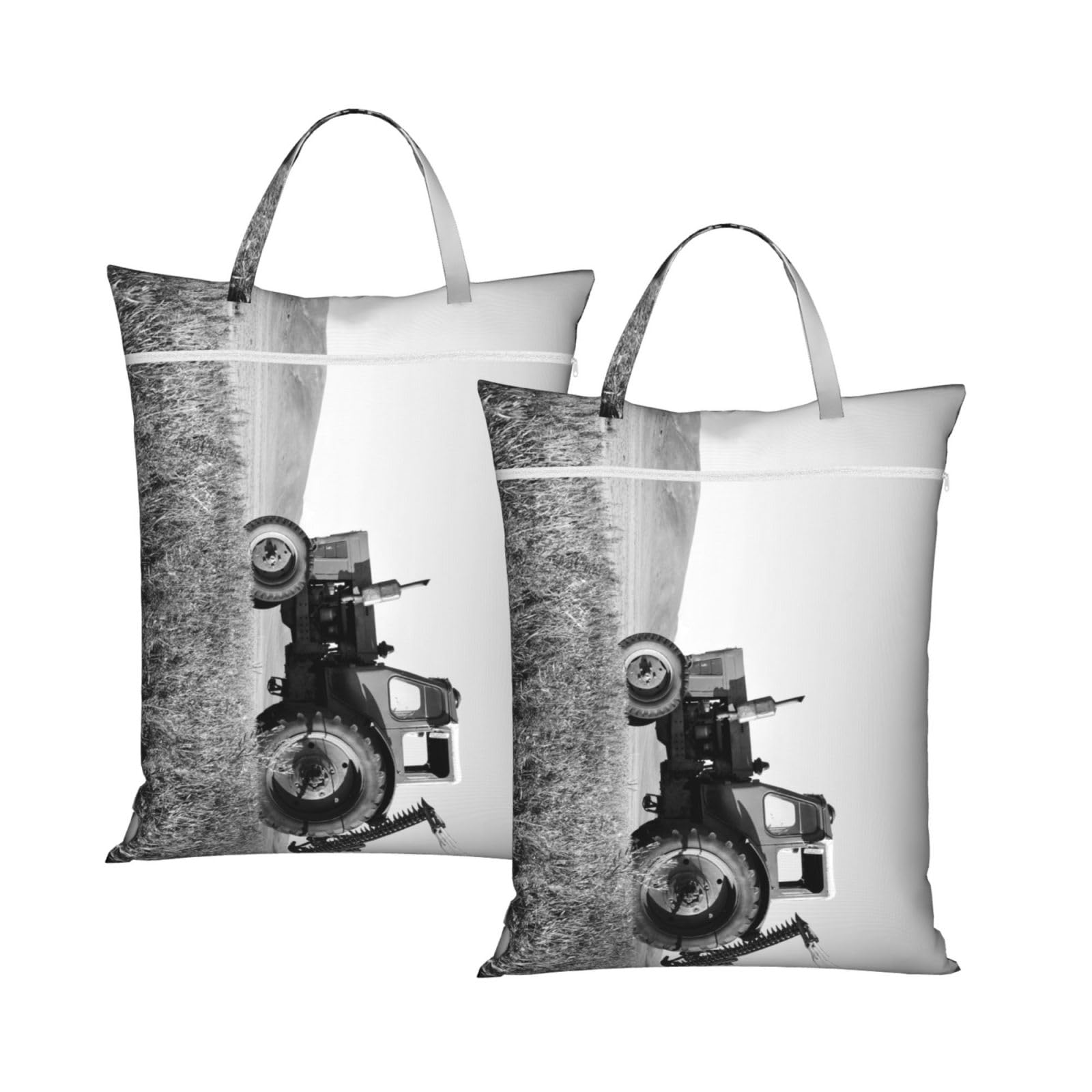 YFSGDLBN Tractor Agriculture Tranquil printed Travel dirty laundry bag clothes pack Storage Basket Bag