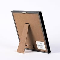 Vista 5 de Black Felt Letter Board 10"x10" Black Wooden Frame with White Letters Changeable Sign Boards for Home Decor Baby Announcement Letterboard With Stand