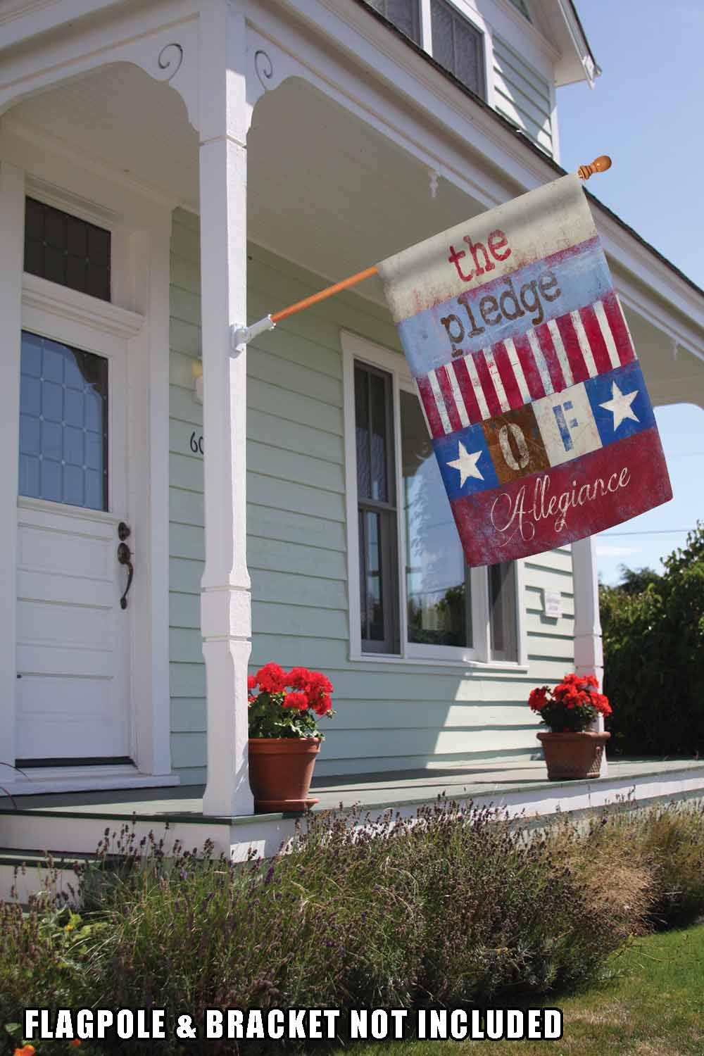 Toland Home Garden United We Stand 71,1 x 101,6 cm Dekorative rustikale Patriotische Pledge-Fahne