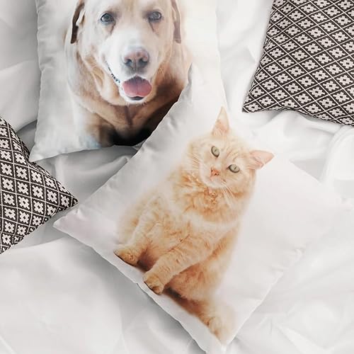 Miniatura 3 de Almohada con imagen personalizada para parejas, almohada cuadrada, cojín de amor personalizado con cualquier imagen, inserto opcional incluido,