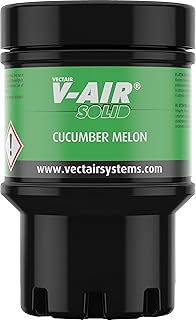 Vectair V-Solid Melon Air Freshener Multi-Phasing Ceramic Refill Cartridge, Cucumber Melon (Pack of 6)